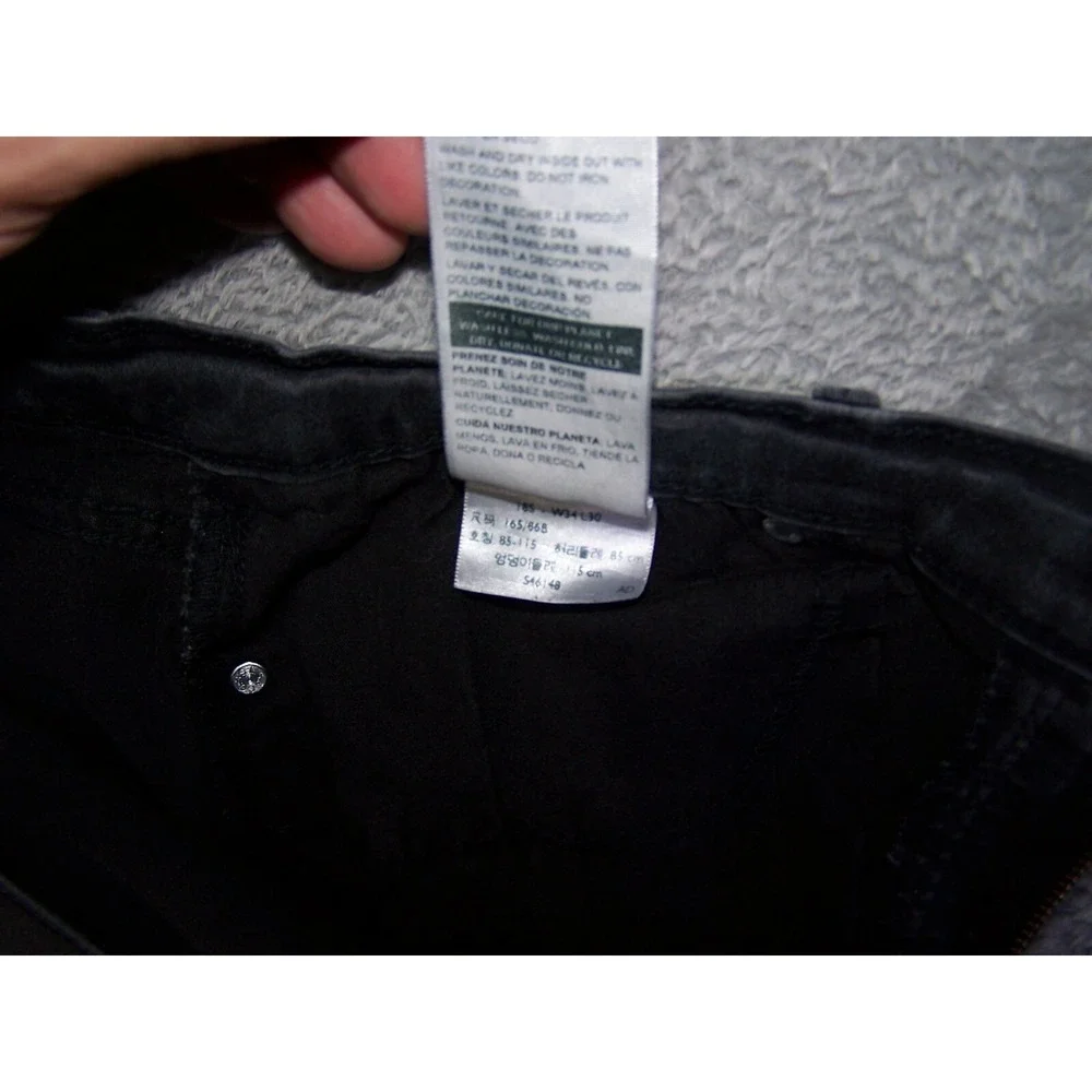 Levi's Denizen Jeans Women's  18S 34X26.5 Curvy‎ Skinny Black